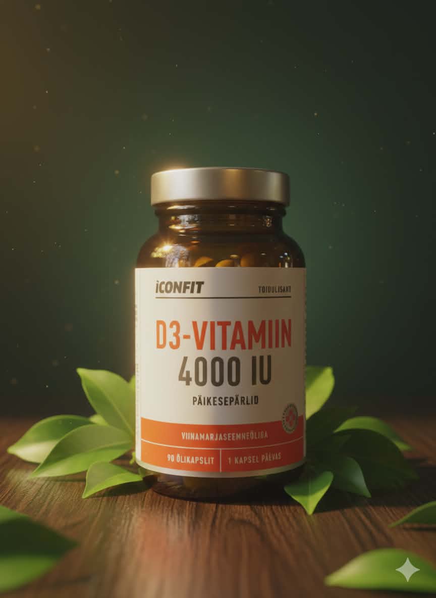 D3-vitamiin 4000 IU – Sinu päikesepaiste igas purgis