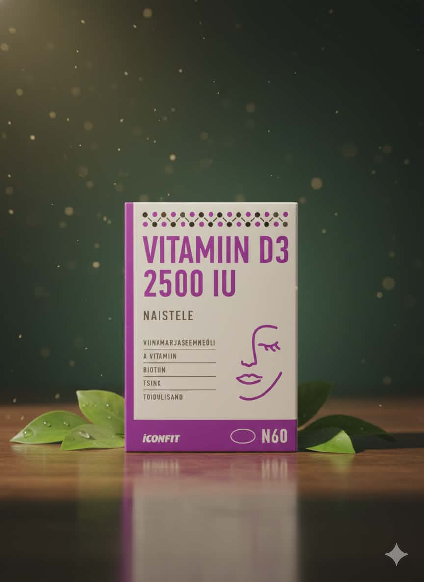 Vitamiin D3 2500 IU Naistele – Sinu ilu ja tervise kompleks