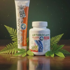Arthrocann Komplekt – Kolagen Forte kapslid & CBD + CBG geel.