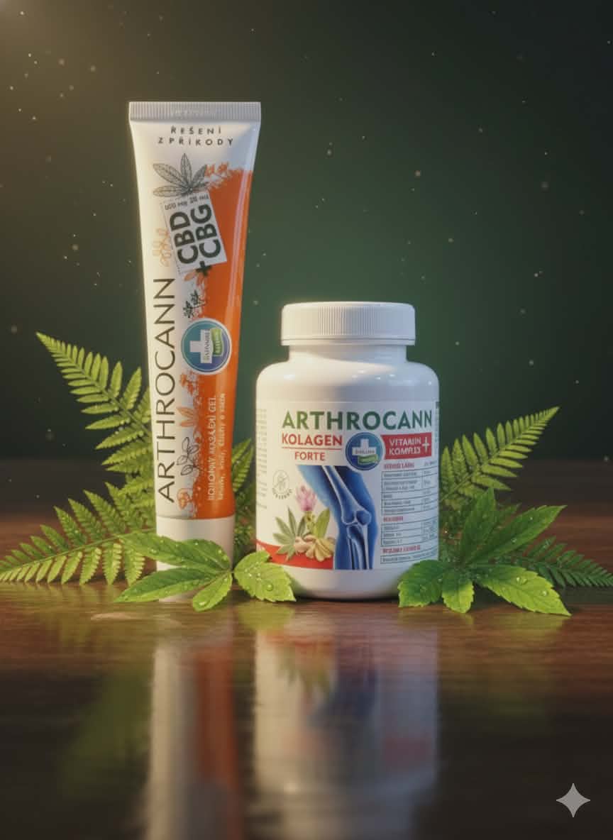 Arthrocann Komplekt – Kolagen Forte kapslid & CBD + CBG geel.