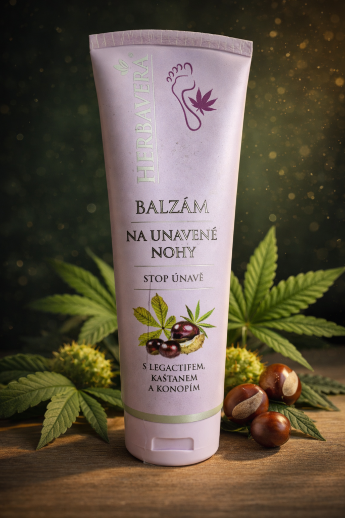 Herbavera Jalgade palsam hobukastani ja kanepiga – Stop väsimusele (120 ml).