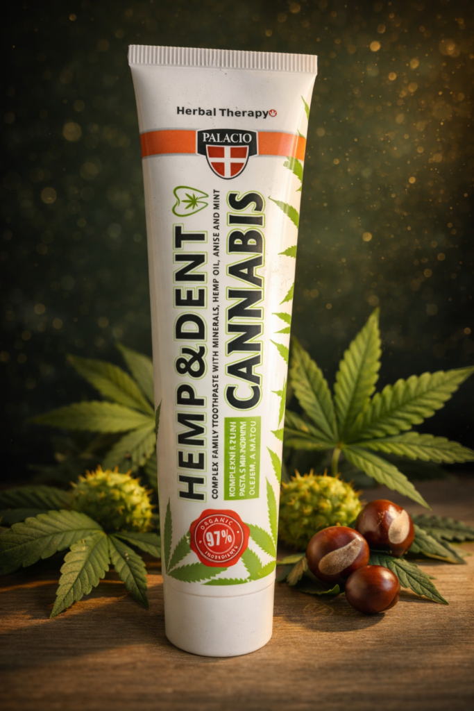 Palacio HEMP&DENT Cannabis – Looduslik hambapasta (97% organic).