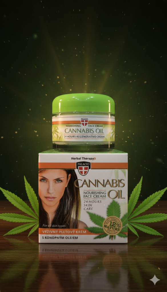 Palacio Cannabis Oil – 24h Toitev ja taastav näokreem (50 ml).
