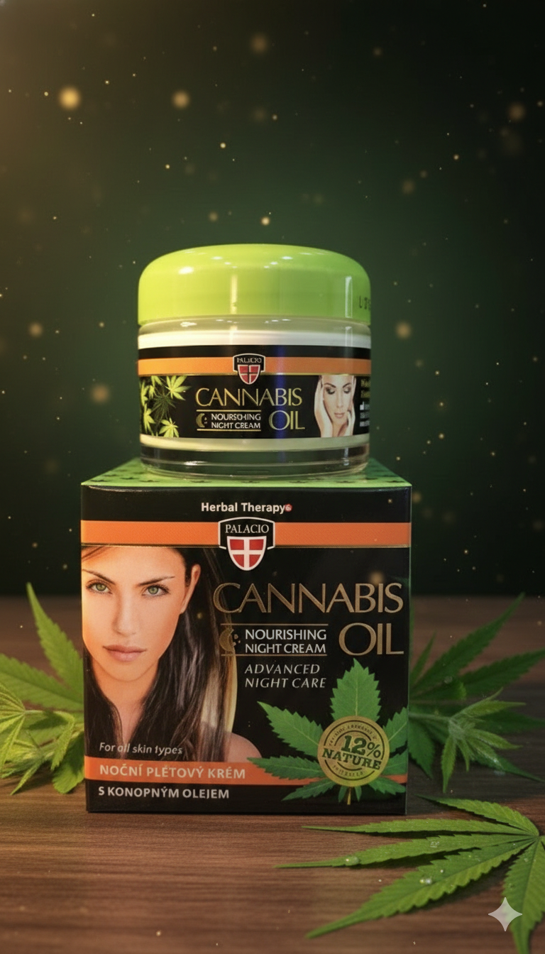 Palacio Cannabis Oil Toitev Öökreem (50 ml).