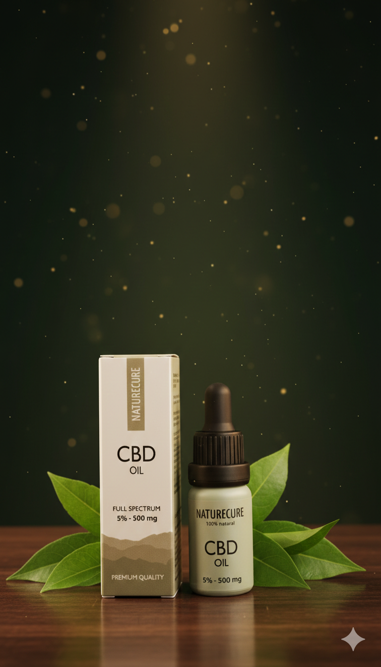 Naturecure Full Spectrum CBD õli – 5% (10mg)