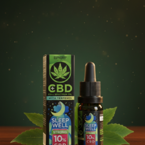 Euphoria CBD "Sleep Well" – Täisspektri CBD õli terpeenidega (10%, 10ml).