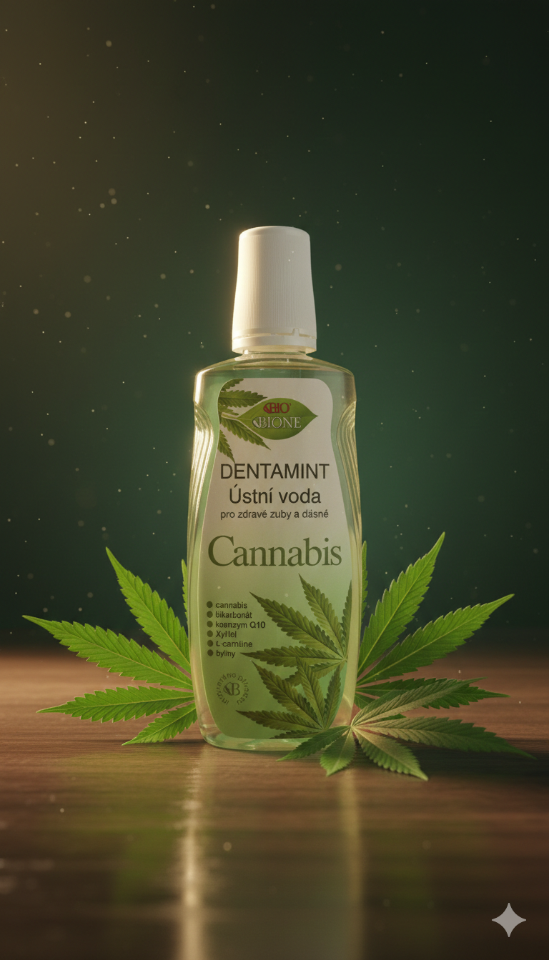 Bione Cosmetics Dentamint Cannabis – Kanepiga suuvesi (500 ml).