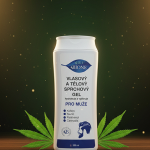 BIONE Cosmetics Cannabis – Juuste- ja dušigeel meestele (200 ml).