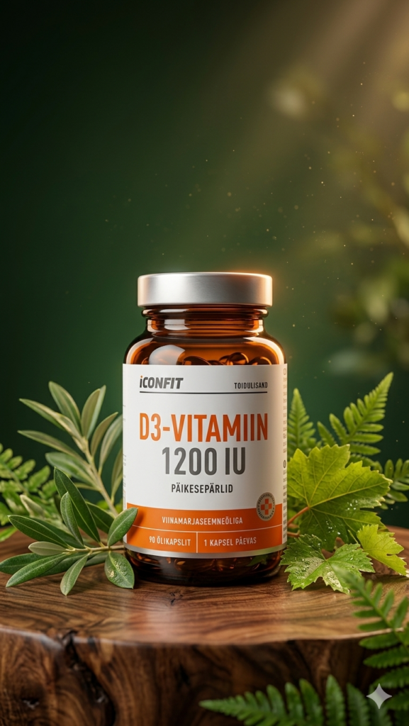 ICONFIT D3-Vitamiin 1200 IU – Sinu igapäevane annus päikest!