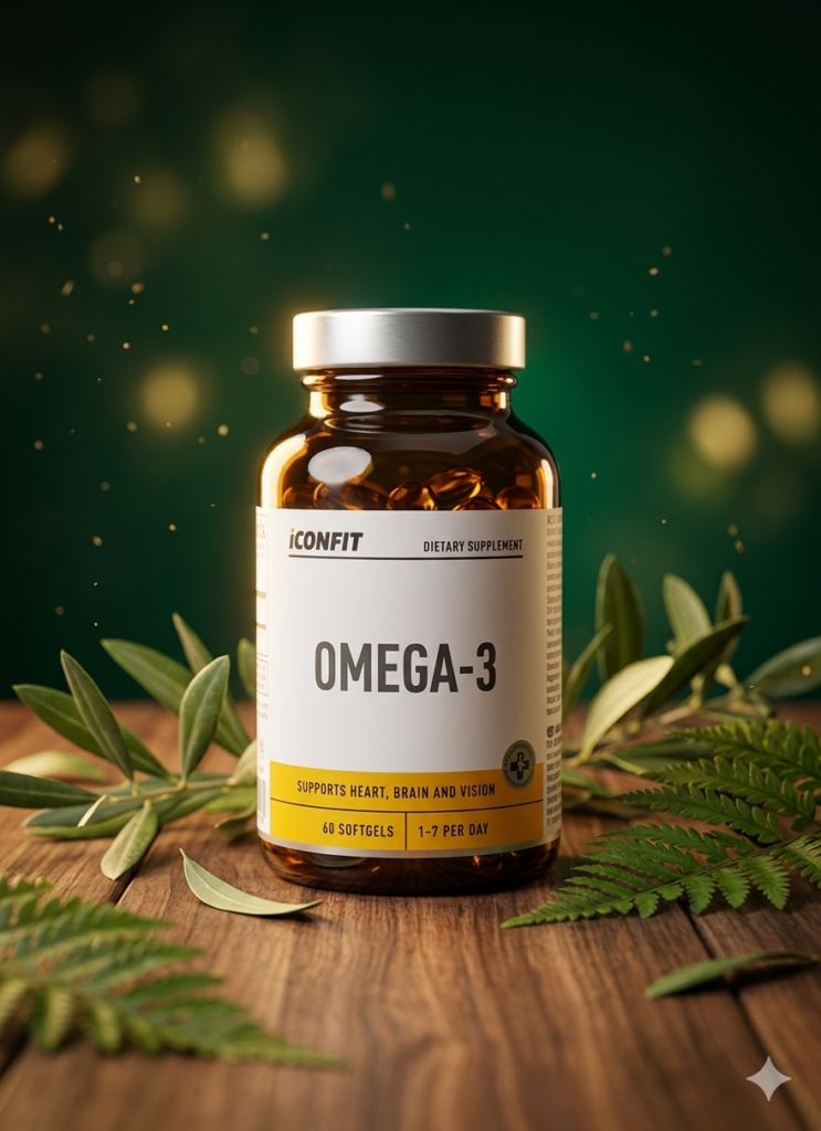ICONFIT Omega-3 – Puhtus ja jõud Sinu südamele ja ajule.
