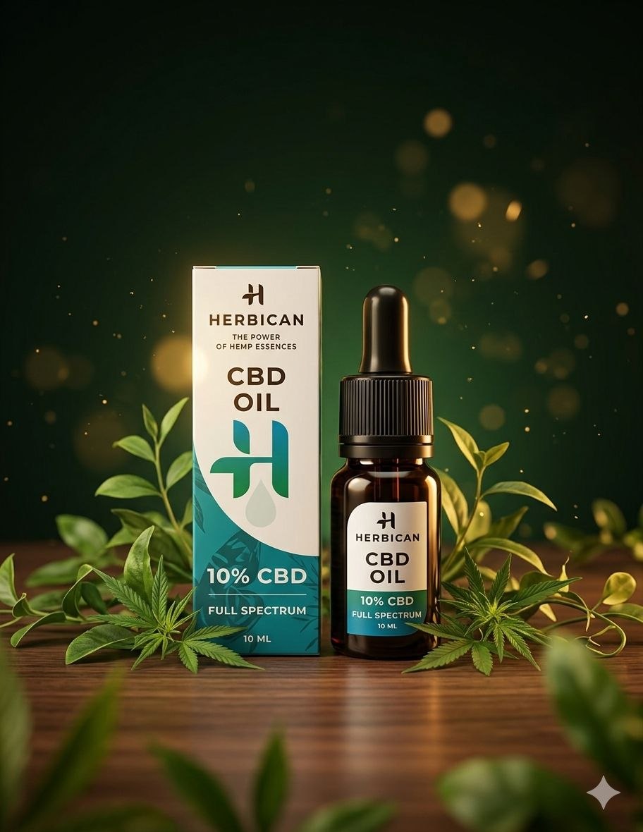 Herbican 10% Full Spectrum CBD Õli – Looduslik Tasakaal (10ml)