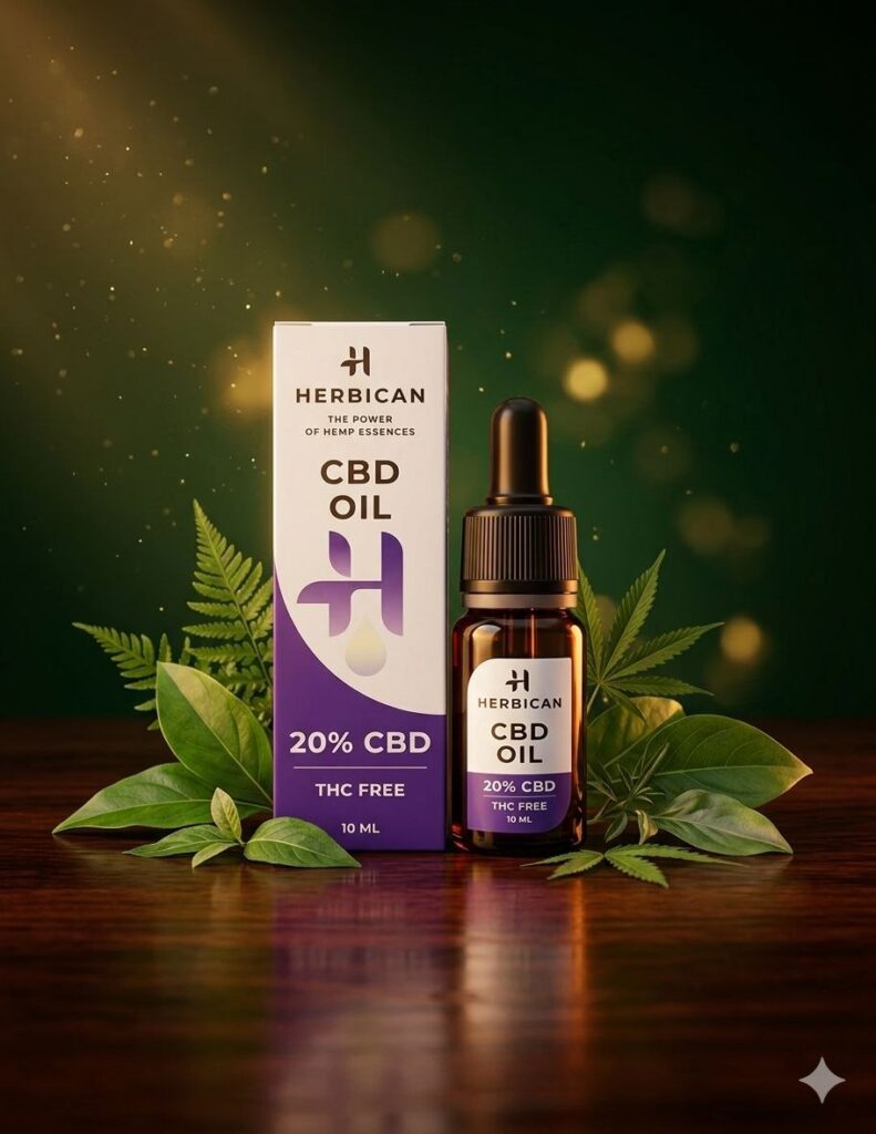Herbican 20% CBD Õli – Optimaalne Tugevus ja Selgus (10ml)